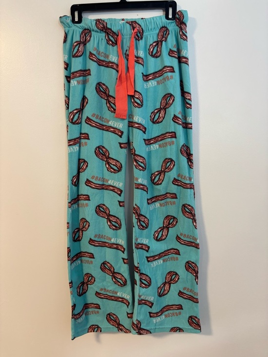 Ardene Other - Bacon Forever and Drawstring Blue Pyjama Pants #bacon4ever Pj Bottoms Size Large